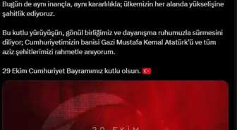 Emine Erdoğan'dan 29 Ekim Cumhuriyet Bayramı mesajı