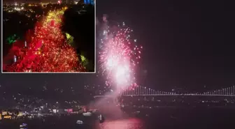 İstanbul'da cumhuriyet coşkusu! Görsel şölen mest etti