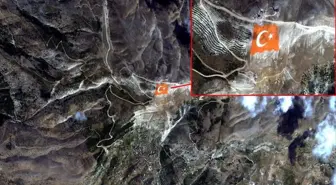 Türk Bayrağı Uzaydan Görüntülendi