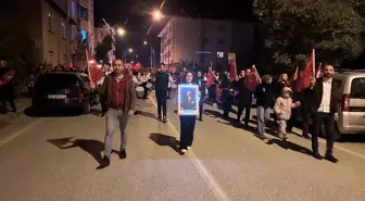 Cumhuriyetin 102. Yıldönümünde Kargı'da Fener Alayı Kutlaması