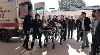 İnegöl'de İnşaatta İskelenin Devrilmesi Sonucu Bir İşçi Ağır Yaralandı