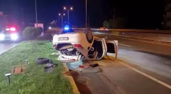 Karamürsel'de Takla Atan Otomobilde 3 Yaralı