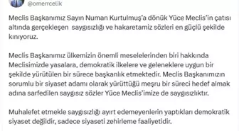 Ömer Çelik'ten Meclis Başkanına Destek