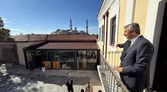 Edirne'deki Havlucular Hanı ve Mezit Bey Hamamı Restorasyonu Devam Ediyor