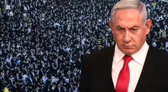 İsrail'de on binlerce Ultra Ortodoks Yahudi, zorunlu askerlik karşıtı gösteri düzenledi