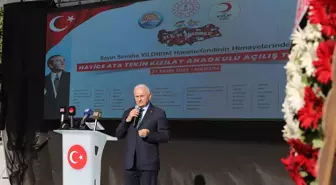 Mersin'de inşa edilen Hatice Ata Tekin Kızılay Anaokulu açıldı