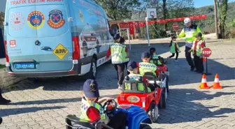 Tekkeköy'de Öğrencilere Uygulamalı Trafik Güvenliği Eğitimi
