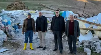 AK Parti Beypazarı İlçe Başkanı Halil Etili, Dolu ve Fırtına Zararını İnceledi