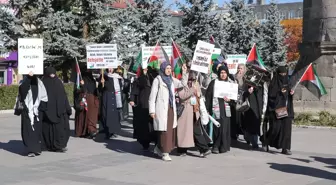 Erzurum'da Sağlık Çalışanlarından Gazze İçin Protesto