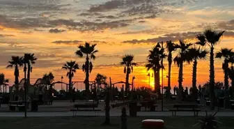 Samandağ'da Güneşin Batışı Görsel Şölene Dönüştü