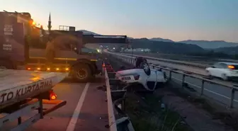 Karabük'te Kontrolden Çıkan Otomobil Takla Attı: 2 Yaralı