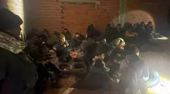 Metruk binadan 29 kaçak göçmen çıktı