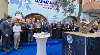 Mudanya'da Yerel Zeytin Mağazası Açıldı