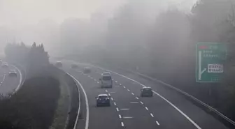 Anadolu Otoyolu'nda Sis Görüş Mesafesini Düşürdü