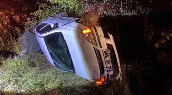 Bolu'da Kontrolden Çıkan Araç Takla Attı, Sürücü Yaralandı