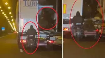 Film sahnelerini aratmadı! Hareket halindeki TIR'dan çaldıkları akıllara zarar
