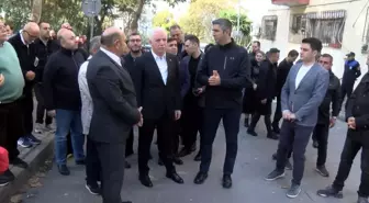 İstanbul Valisi Davut Gül, Kartal'daki tehlikeli binada inceleme yaptı