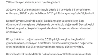 Bakan Şimşek: Dezenflasyon Süreci Devam Edecek