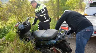 Dere Yatağında Terk Edilmiş Motosiklet Bulundu