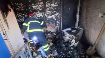 Kütahya'da Bir Evde Yangın Çıktı