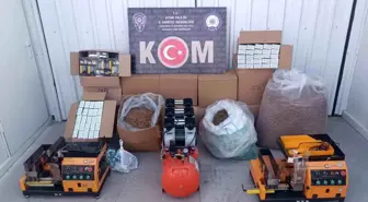 Aydın'da Kaçak Tütün Operasyonu: 68 Bin Makaron ve 140 Kilogram Tütün Ele Geçirildi