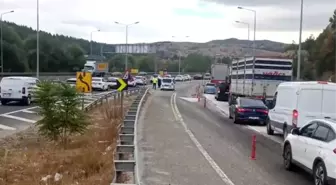 Bursa-Eskişehir Yolu'nda Trafik Tek Şeride Düştü