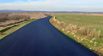 Edirne'de Köy Yolları Sıcak Asfaltla Yenileniyor