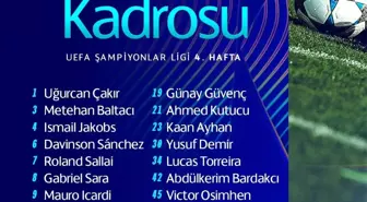 Galatasaray'ın Ajax Kadrosu Belli Oldu