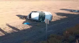 Konya'da Takla Atan Otomobilde 6 Kişi Yaralandı