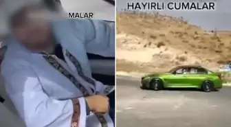 Takke ve cübbe giyip drift atan şahsa ceza yağdı