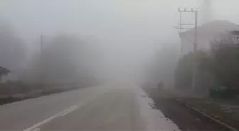 Tokat'ın Yeşilyurt İlçesinde Yoğun Sis Etkili