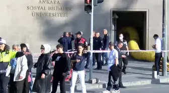 Ankara'da üniversitede yangın önleme sisteminde sızıntı