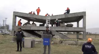 Erzincan'da Deprem Tatbikatı Gerçekleştirildi