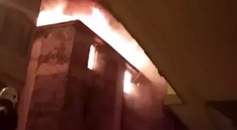 Gaziantep'te Boş Binada Yangın Çıktı