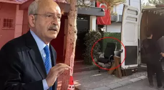 Kılıçdaroğlu'nun ofisi boşaltılırken arkadan duyulan ses olay oldu