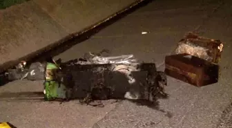 Kuzey Marmara Otoyolu'nda Kamyonun Lastiği Alev Aldı