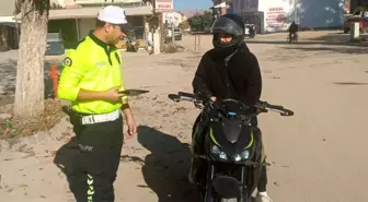 Adıyaman'da Motosiklet Sürücülerine Yoğun Denetim