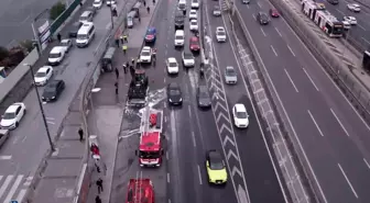 Zeytinburnu'nda İş Makinesi Yangını: Olay Yerinde Yoğun Trafik