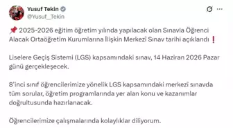 LGS Sınav Tarihi Açıklandı: 14 Haziran 2026