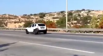 Mersin'de Otoyolda Geri Giden Sürücüye 9 Bin TL Ceza