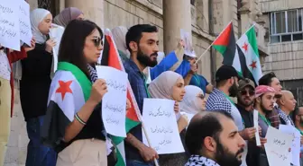 Şam'da Gazze ve Sudan için Dayanışma Gösterisi