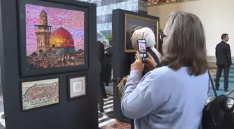 Gazze Konulu 'Hilalin Işığında' Sanat Sergisi TBMM'de Açıldı