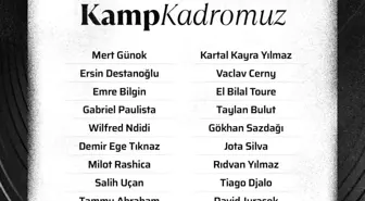 Beşiktaş'ın Antalyaspor Maçı Kamp Kadrosu Belli oldu