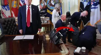 Trump'ın basın toplantısında korku dolu anlar! İlk müdahaleyi Mehmet Öz yaptı