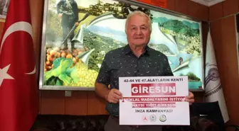 Giresun İçin 'Yiğit Giresun' Unvanı İçin 200 Bini Aşkın İmza Toplandı
