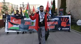 Erzurum'da sağlık çalışanları 104 haftadır Gazze için desteklerini sürdürüyor