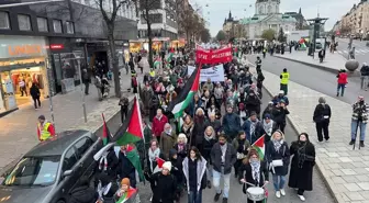 Stockholm'de İsrail'in Saldırılarına Protesto