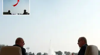 Karabağ Zaferi'nin yıl dönümünde tarihi görüntüler! Erdoğan ve Aliyev'i Türk F-16'larını böyle izledi