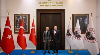 Kırklareli Valisi Uğur Turan, Uzunköprü Kaymakamı Muammer Köken'i Kabul Etti