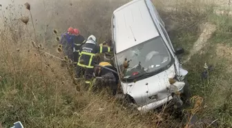Kütahya'da Su Kanalına Uçan Araçta 2 Yaralı